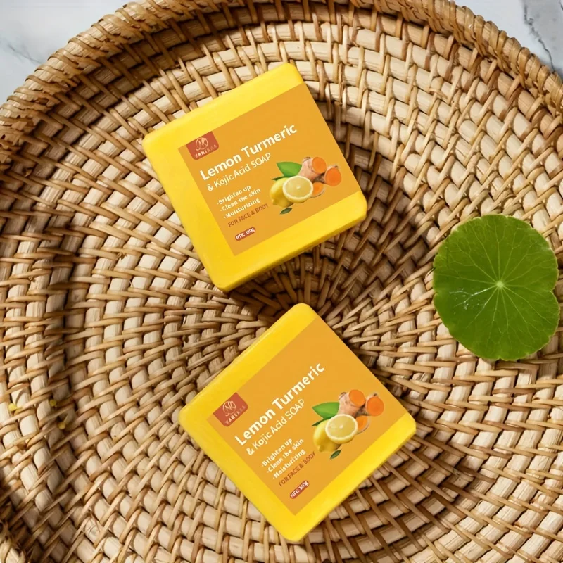 Pure Botanical Lemon Turmeric Kojic Acid Handmade Soap Set - 100g