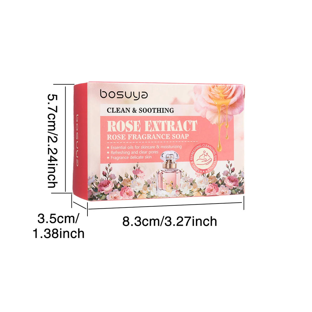 Rose Scented Handmade Soap, Pleasant Fragrance, Refreshing and Non Greasy, Cleanses the Skin, Multi-Purpose Soap