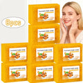8Psc set Turmeric Lemon Koji Acid Soap, Family Soap, Three-in-One Effect, Gentle Cleansing and Makeup