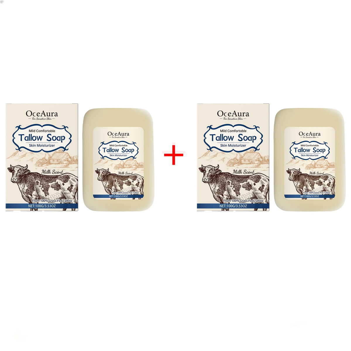 Natural Beef Tallow Handmade Soap Bar Deep Clean Hydrating Nourishing Skin Repair Gentle Bath Facial Soap For All Skin Types