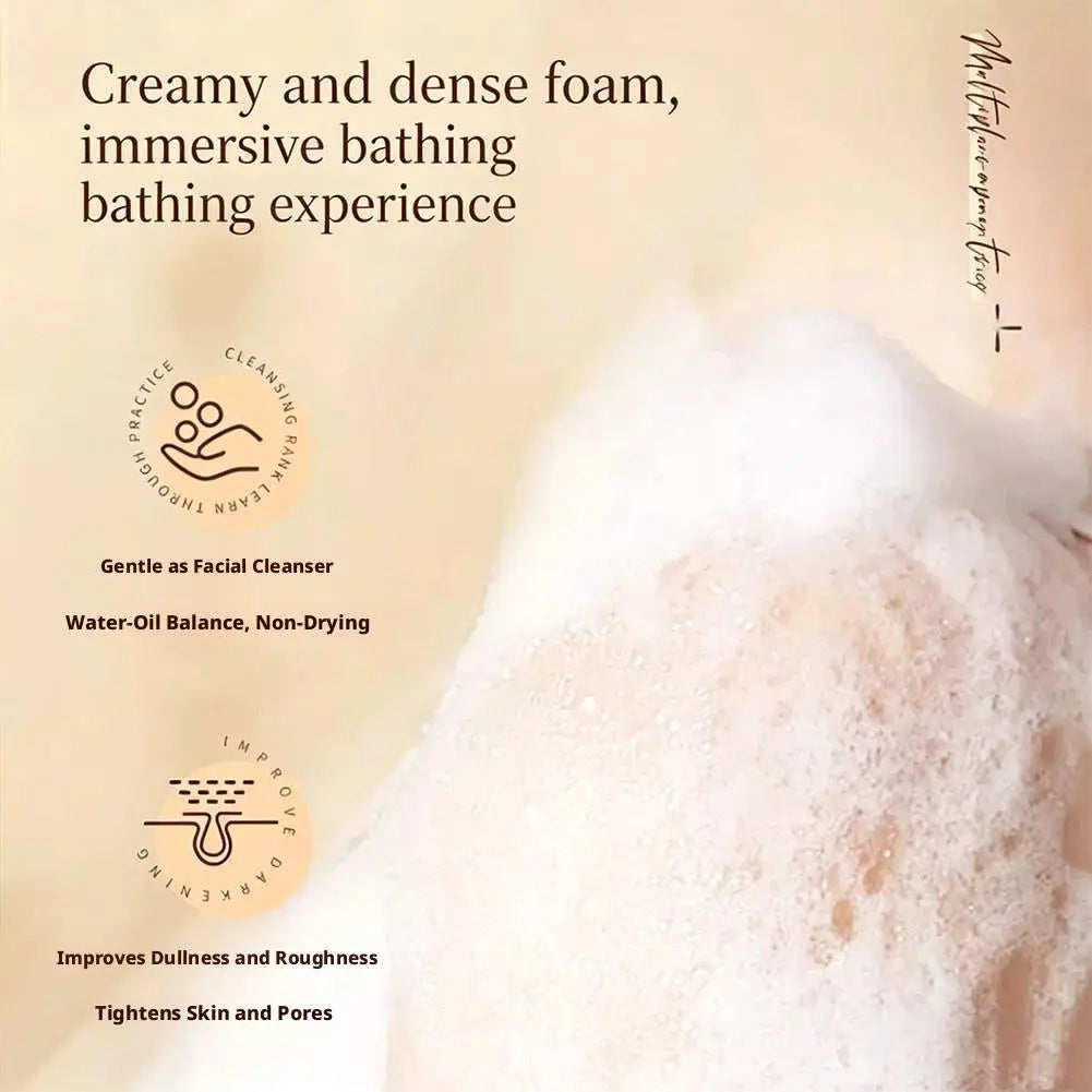 1/3/5pcs Men's Sandalwood Handmade Soap, three-in-one, Moisturizing Cleansing Soap cleanses face, hair, bathes the whole body